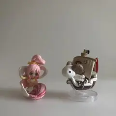 ワンピの実 ゴーイングメリー号 しらほし　フィギュア ONE PIECE 2点