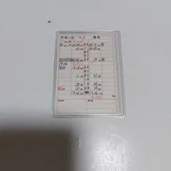 阪急電鉄 運転士スタフ 6062列車 京都線普通4号表~ダイヤ改正以前数年
