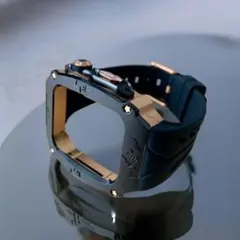アップルウォッチ 高級 メタル 合金ケース 一体型 バンド 44mm/45mm