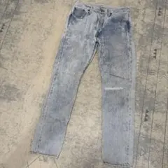 【Levi's】ダメージデニムパンツ　ライトブルー