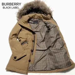 【美品 3WAY】バーバリー　ダウンジャケット ノバチェック ホワイトグース
