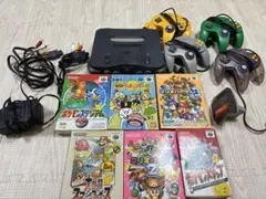 ジャンク品　NINTENDO64 本体 コントローラー4つ ゲーム6本セット
