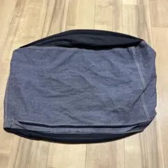 無印良品　体にフィットするソファ用カバービーズクッション　デニムのサムネイル
