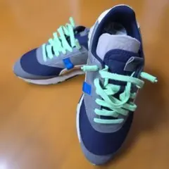 【専用リッキー様】PUMA スニーカー ネイビー/グレー/グリーン25.5センチ