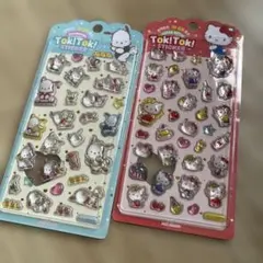 【正規品】韓国限定サンリオtoktok シール2個セット　キティ　ポチャッコ