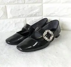 ✨美品✨DIANA メリージェーン フラットシューズ ブラック 24