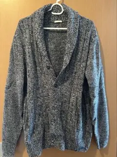 GU 厚手ニットカーディガン グレー系