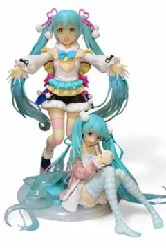 箱無し 初音ミク プライズフィギュア 2つセット