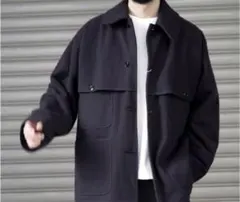 s*m様 ✴︎高級上質✴︎COMOLI コモリ マッキノウコート ネイビー サイ カシミヤマッキノウコート(BLACK) - H-L