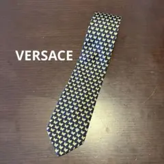 VERSACE ネクタイ 蝶柄 シルク100% ネイビーのサムネイル