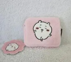 ちいかわ ふわふわミニポーチ ちいかわピンク