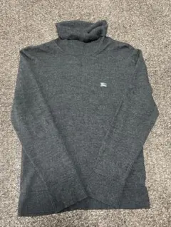 BURBERRY BLACK LABEL バーバリー　タートルネックニット　ロゴ