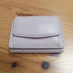 【専用】mura 三つ折り財布 ミニウォレット レザー ピンク 本革 ミニ財布のサムネイル