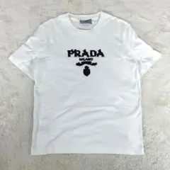 PRADA Tシャツ スパンコール S 白 ロゴのサムネイル