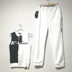 Sサイズ 新品　ニューバランスゴルフウェア　レディース　上下セットアップ　白　黒