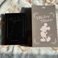 未使用　Disney ミッキーマウス 三つ折り卓上ミラー　黒　第一生命ノベルティ