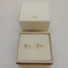 ete　イヤーカフ　ビジュー　ハグカフ　　82-0108-1B