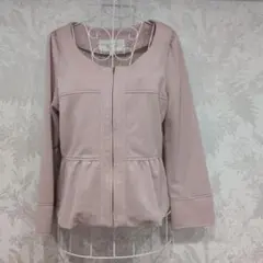美品♥PROPORTION ノーカラージャケット サイズ2 ピンクのサムネイル