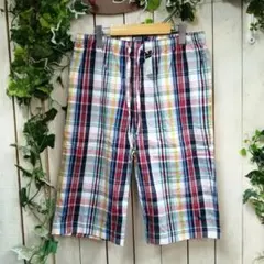 MK667★Polo Ralph Lauren チェック柄ショートパンツ★Mのサムネイル