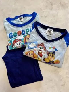 半袖長袖パジャマ 100cm パウパトロール ブルー 水色 3点セット