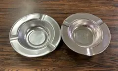 レトロ灰皿（ピンク、シルバー）バラ売り可