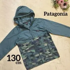 【Patagonia】グリーン 迷彩ジャケット ウインドブレーカー S 130