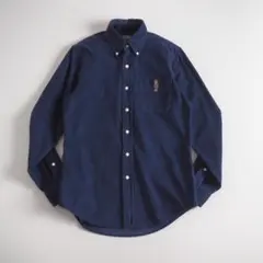 ラルフローレン　正規品　コーデュロイシャツ　長袖　ネイビー　ポロベア　美品