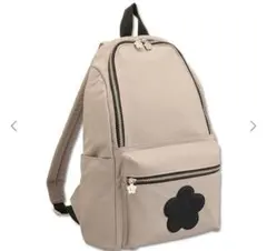 MARY QUANT　ナイロンマットサテンデイジー リュック　　グレージュ系のサムネイル