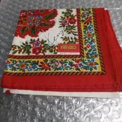 KENZO 花柄 ハンカチ