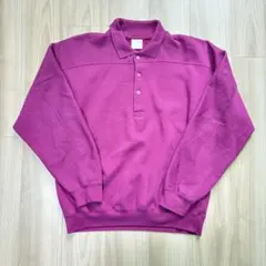 90s CHEETAH 無地 スウェット トレーナー ピンク