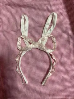 BUNNY TOYカチューシャ シロ×ピンクのサムネイル