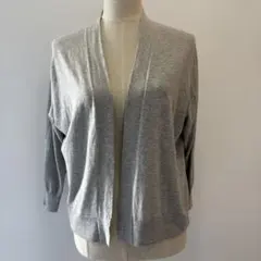 ショートカーディガン グレー