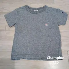 Champion ポケット付きTシャツ グレー 120cmのサムネイル