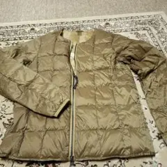美品TAIONオリーブ色 ダウンキルティングダウンジャケット