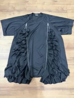 コムデギャルソンオムプリュス フリルジップ Tシャツ L - メルカリ
