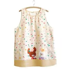 新品★保育士看護師介護士★くまのがっこう★カラフルデイズミルクティ★エプロン