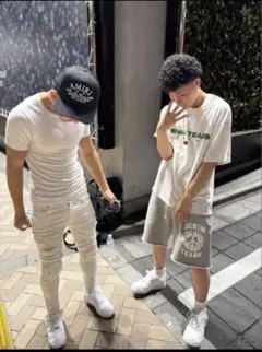 即完 激レア Dallas ラインストーンハーフパンツ UK drip swag - メルカリ
