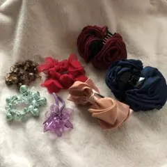 ヘアアクセサリー まとめ売り 7点セット クリップ バレッタ ヘアクリップ