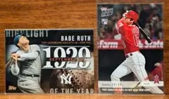 大谷翔平＆ベーブ・ルース 100年の時を超えて 2018ルーキーカード ①