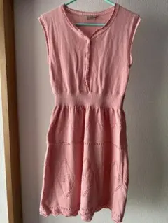 GUCCI ピンク ノースリーブ ワンピース