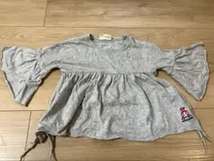Daddy Daddy グレー フレアスリーブ Tシャツ 100