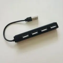ナカバヤシ 4ポート USBハブ UH-2354BK スリムタイプのサムネイル