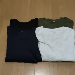 GU ソフトコットンクルーネックT(長袖)ユニセックス　４色セット