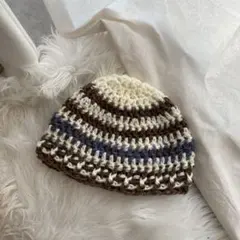 crochet beanie ハンドメイドビーニー