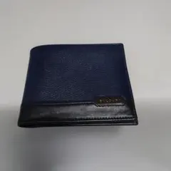 BVLGARI 二つ折り財布 ネイビー ブラックのサムネイル