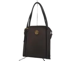 【希少・1点物】モスキーノ　ハンドバッグ　ナイロン＆レザー　ブラウン