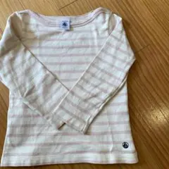 【美品】PETIT BATEAU ピンクストライプ 100〜110
