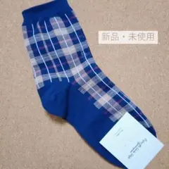 レディース チェック柄 ソックスのサムネイル