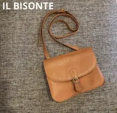 ILBISONTE クロスボディバッグ　ヤケヌメ　ブラウン ショルダーバッグ