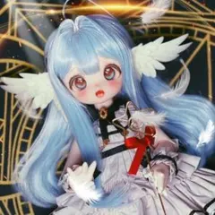 BJD MMD 1/4 1/3サイズドール用翼モチーフのイヤリング